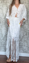 Crochet Fringes Set White
