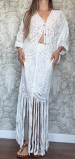 Crochet Fringes Set White