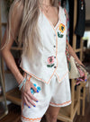 Flowers Set Short and Vest