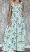 Sunset Flirty Long Dress Ocean