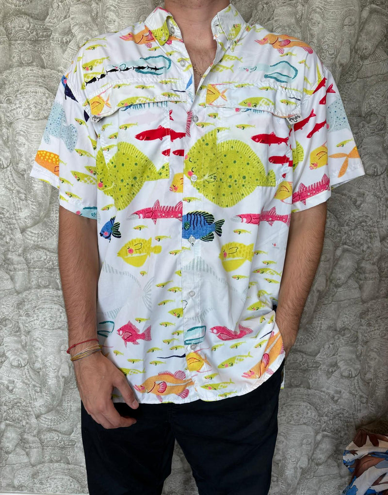 Camisa Hombre Peces Colores