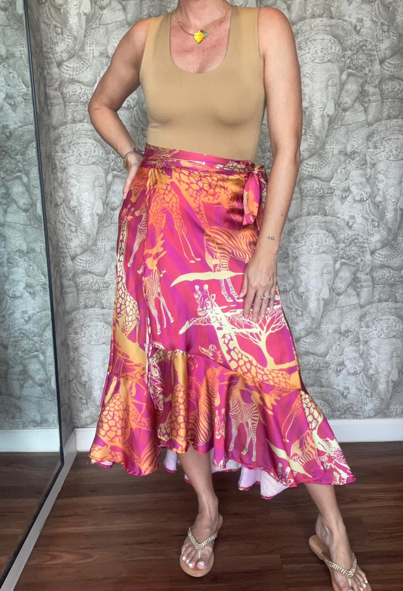 Bululú Pink Safari Skirt