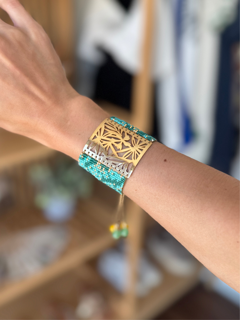 Malibu Flower Gold Bracelet