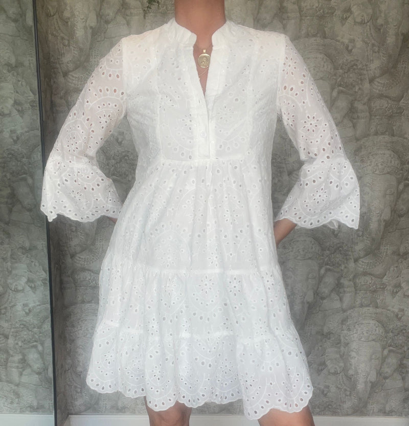 White Eyelet Dress