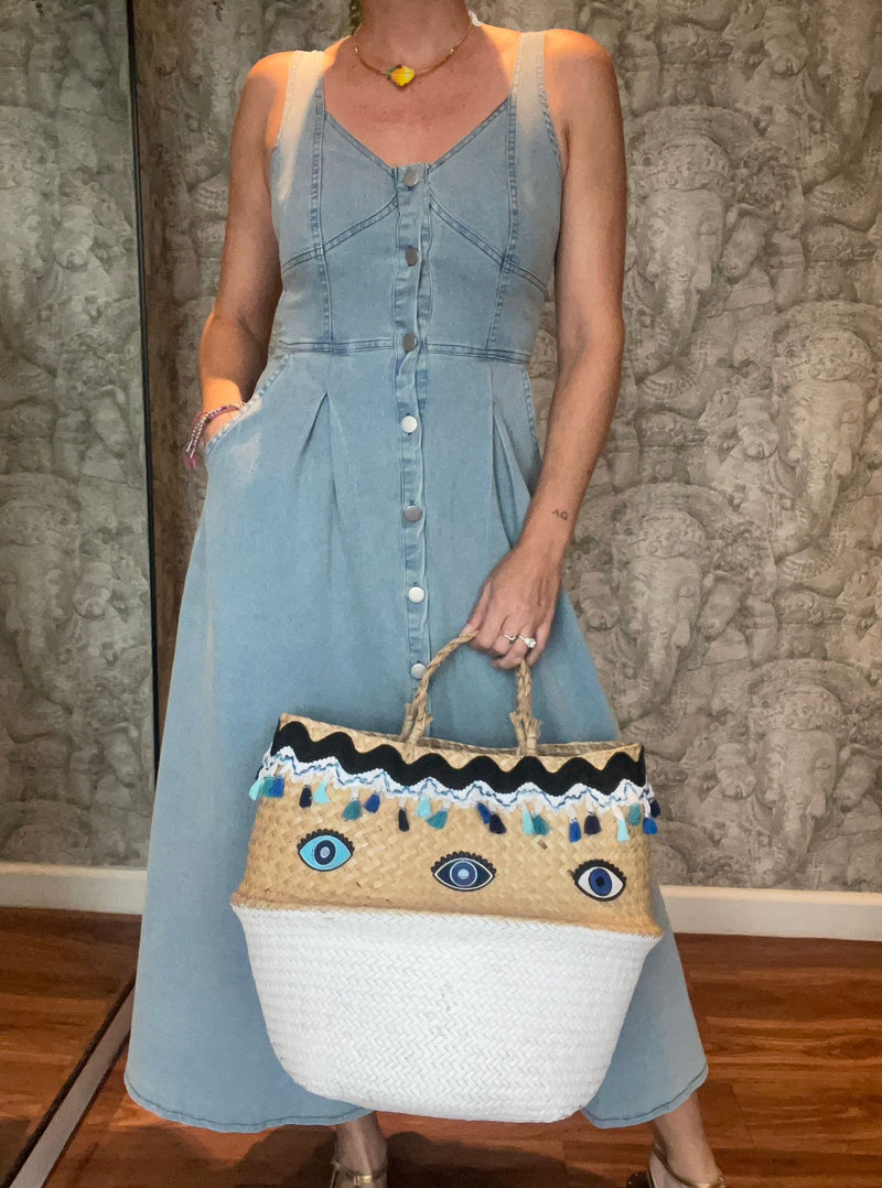 Casual Style Denim Dress