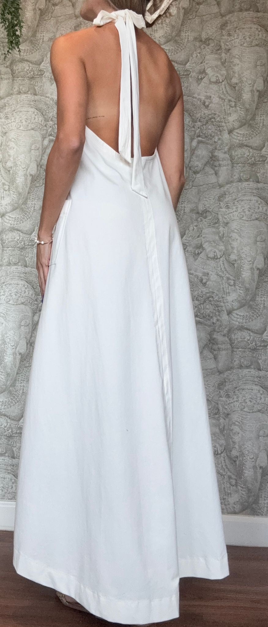 Halter Maxi Dress w Pocket