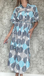 Mosaic Comfy Shirt Dress