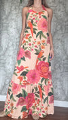Halter Flower Maxi Dress