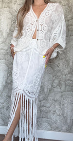Crochet Fringes Set White