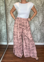 Print Wide Leg Pants by Paola Baella