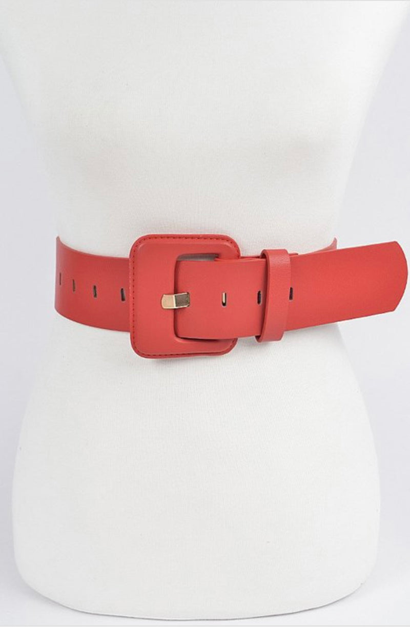 Leather Wide Belt