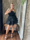 Black Tulle Mini Dress