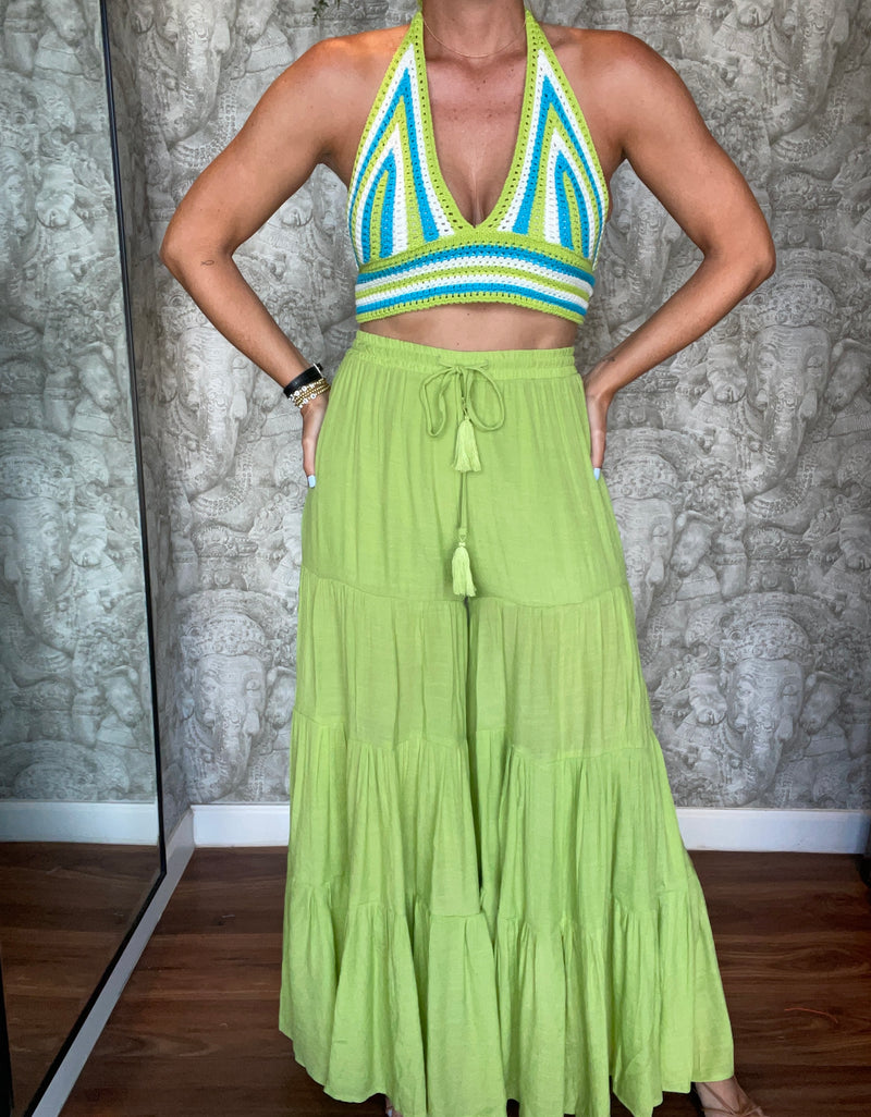 Green Palazzo Pant