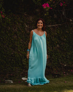 Open Woven Oversized Flowy Maxi Dress